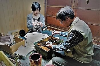 Amazon.co.jp: 平安 手鏡 コンパクト 螺鈿装飾 伝統工芸 高岡